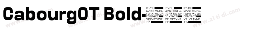 CabourgOT Bold字体转换